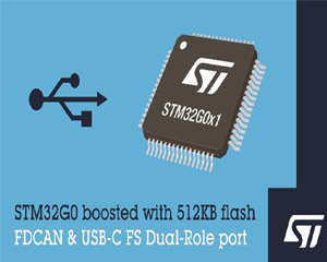 ST, 대용량 메모리 지원하는 STM32G0 마이크로컨트롤러 시리즈 확장